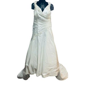Robe de mariée ivoire petite 4-6 ans corset corsage robe train de perles