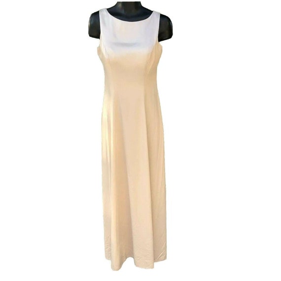 Champagne Formals Dress Womens Size 4 Long A-Line… - image 1