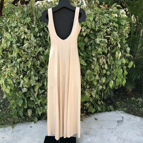 Champagne Formals Dress Womens Size 4 Long A-Line… - image 2