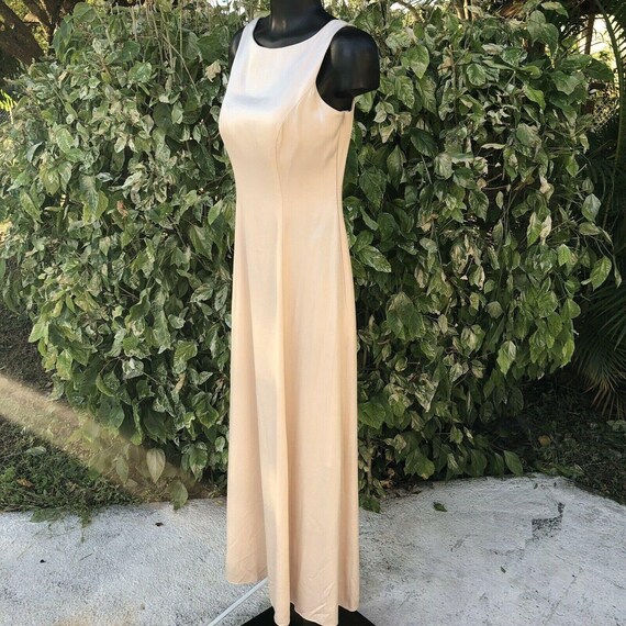 Champagne Formals Dress Womens Size 4 Long A-Line… - image 8