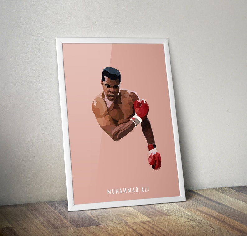Muhammad ali poster Boxing Poster Sports Poster athletic | Etsy
