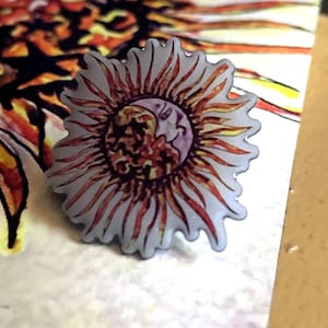 Sun and Moon Pin/ball marker