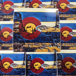 Colorado red rocks sticker
