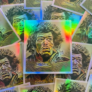 Naklejka holograficzna Hendrix 3x3