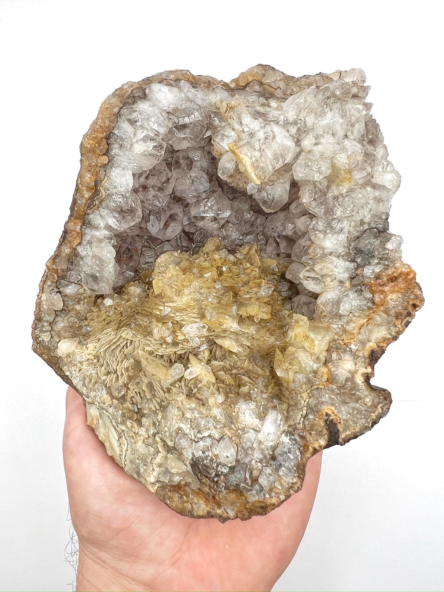 Washington Cascade Geode: Amethyst & Calcite Crystal Earth Magic