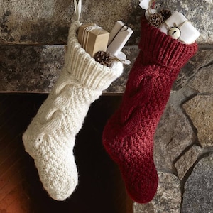 Hand Knit Christmas Stocking Crochet Pattern (PDF Pattern)