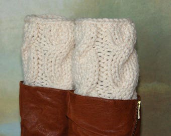 Chaussettes pour bottes, Jambières pour femmes, Chaussettes tricotées à la main, Poignets pour bottes, Surbottes, Jambières tricotées, Accessoires pour chaussures, Legwear