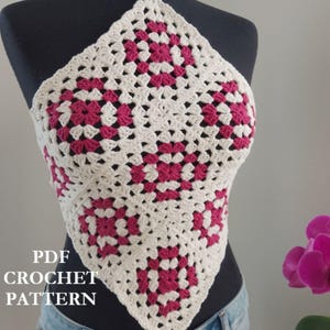 Häkelanleitung für Festival-Top: Boho Granny Square Tank (PDF Download)