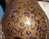 Vintage Brass and Silver quot Dallah quot Saudi Arabia Coffee Pot
