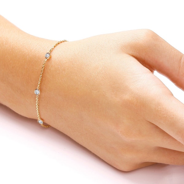 Diamond Bracelet Etsy