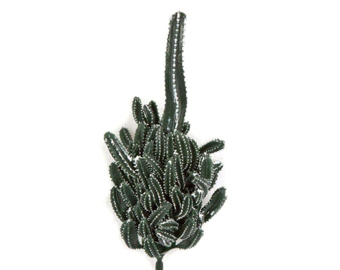 8" Artificial Finger Cactus Stem/Pick/Plant-Fake Cactus-Faux Cactus-Cactus Decor-Faux Succulent-Fake Succulent-Succulent Pick-Floral Supply