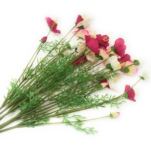 Grande gerbe florale de fleurs en soie artificielle de 21 po./Buisson/tige-Aster du Mexique en aérosol pour compositions florales, remplissage de vase-couronne florale