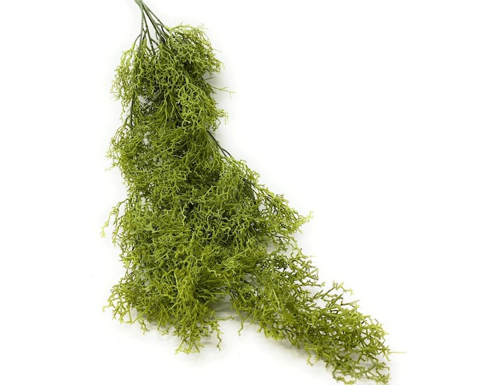29" Artificial Lichen Moss/Faux Moss/Fake Moss Pick in Light Green-Filler Greenery-Everyday Greenery-Vase & Bouquet Filler-DIY Floral Supply