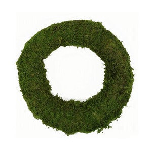 Dried Preserved Moss Wreath Base, Wreath Form for DIY Natural Boho or Minimalist Projects-4 SIZES