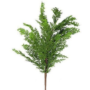 30" Artificial Cedar Spray/Stem-Winter Greenery-Faux Christmas Greenery-Holiday Home Decor-Artificial Evergreen Floral Spray/Pick