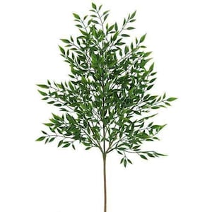 21" Artificial Greenery Bush/Plant/Spray/Stem-Ruscus Bush-Everyday Greenery-Vase & Bouquet Filler-Faux/Artificial Foliage-Floral Supply