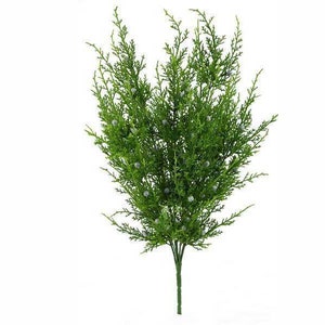 21" Artificial Juniper Spray/Stem/Pick/Vase Filler-Christmas/Winter Greenery-Holiday Home Decor-Artificial Evergreen Floral Supply