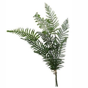 6 Piece Mixed Fern Leaf Vine Stem Bundle-Artificial Greenery-Everyday Filler Greenery-Vase & Bouquet Filler-Faux Foliage-Floral Supply