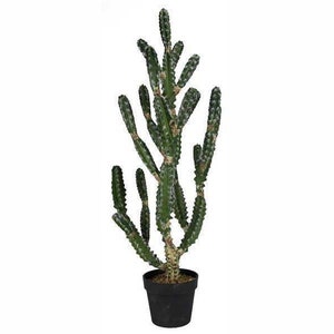 42" H Large Artificial Potted Cactus Succulent Plant-Cactus in Pot w/Thorns-Faux Potted Plant-Potted Greenery-Artificial Plant-Floral Supply