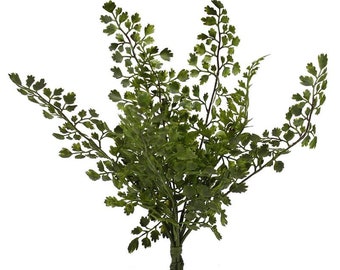 14" Maiden Hair Fern Bush-Artificial Greenery-Filler Greenery-Everyday Greenery-Vase & Bouquet Filler-Faux/Artificial Foliage-Floral Supply