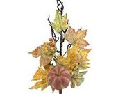 25 quot Fall Floral Spray Stem Pick w Pumpkins Maple Leaves-Rustic Fall Floral Bouquet-Fall Autumn Decor-Vase Filler-Wreath Floral Supply
