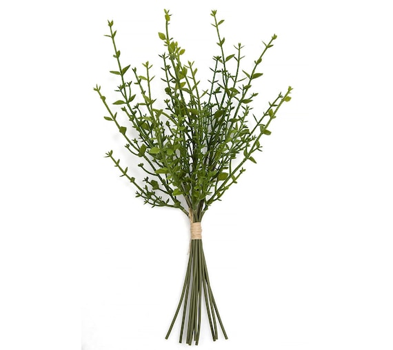 13" Artificial Faux Thyme Plant Bundle-Artificial Herbs-Herb Plants-Kitchen Herbs-Farmhouse Herbs-Kitchen Greenery/Decor-Floral Supply