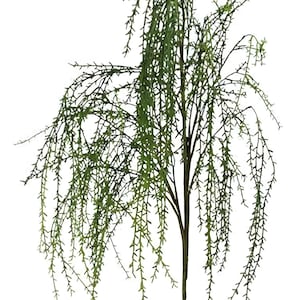 63" Large Faux Weeping Willow Branch Spray, Artificial Greenery Stems, Vase Filler, Home Decor, Wedding Decor