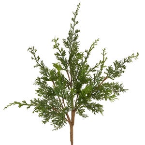 Faux Juniper Christmas Stem, Artificial Juniper Greenery w/ Berries, Realistic Winter Stem for Holiday Arrangements, Wreaths, or Garland-28&quot;