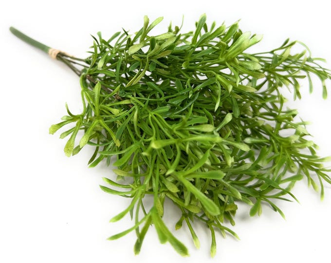 Faux Tea Leaf Greenery Bush - 14"
