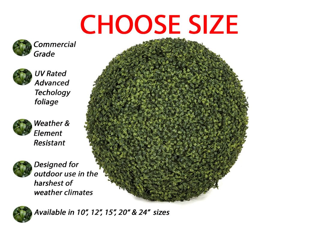 Pretty Comy Artificial Green Plant Decorative Balls, Indoor Topiary Bowl  Filler Greenery Balls, Opening Celebration Hanging Green Ball