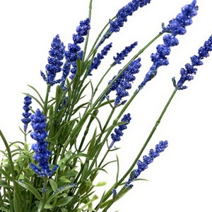 19&quot; Faux Lavender Bundle, Artificial Flowers, Lavender Bush for DIY Floral Arrangements, Vase Filler, Floral Supply