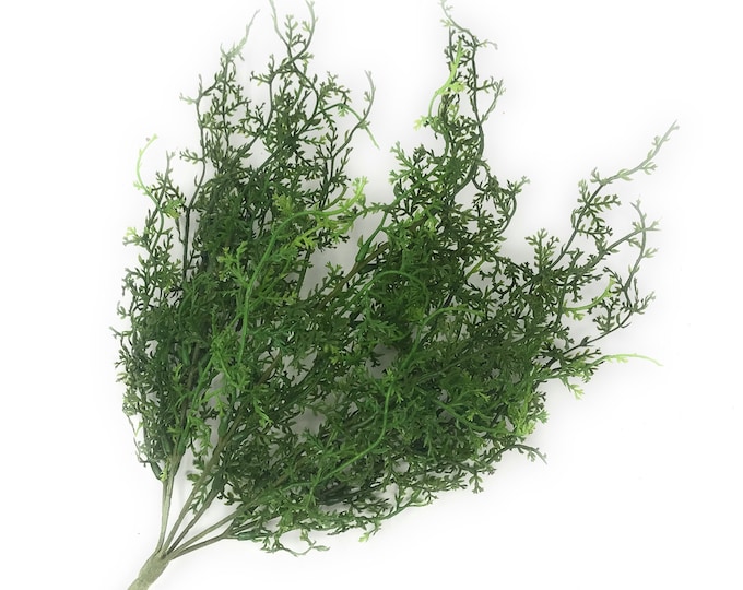 16" Sweet Annie Fern Bush-Artificial Greenery-Filler Greenery-Everyday Greenery-Vase & Bouquet Filler-Faux/Artificial Foliage-Floral Supply