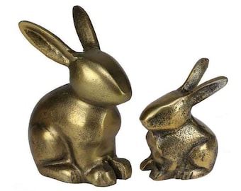 Sitting Bunny Rabbit Figurine, Decorative Rabbit, Rabbit Statue, Tiered Tray Easter Decor, Spring Decor, Rabbit Lover Gift, CHOOSE SIZE