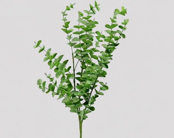 24" Faux Eucalyptus Spray Greenery Stem, Vase or Wreath Filler