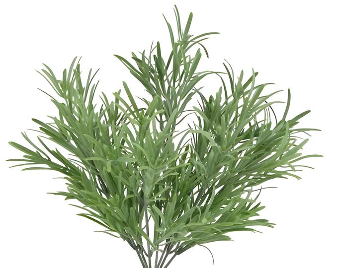 14" Artificial Faux Rosemary Plant, Rosemary Bush in Dusty Light Green, Faux Herb Plant, Kitchen Herbs, Kitchen Decor, Floral Supply
