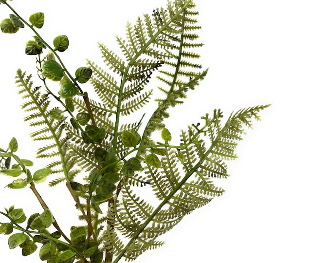 14" Faux Fern Greenery Spray on Stem