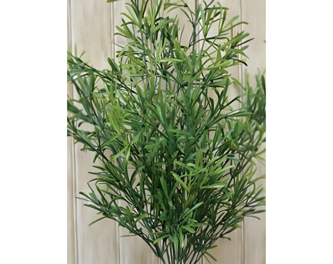 21" Faux Asparagus Plant on Stem, Artificial Vegetable, Kitchen Greenery, Floral Supply