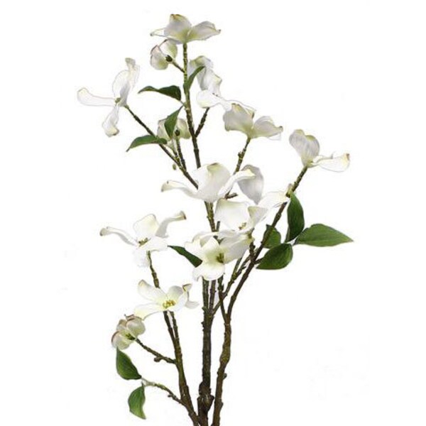 30" Artificial Faux Dogwood Branch-Spring Summer Silk Flower Spray-Vase Filler-Wreath Supply-Floral Supply