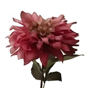 22" L Large Artificial/Faux Dahlia Spray on Stem in Fuchsia/Rose-Silk Flower-Vase Filler-Wedding Flower-Wreath/Floral Supply