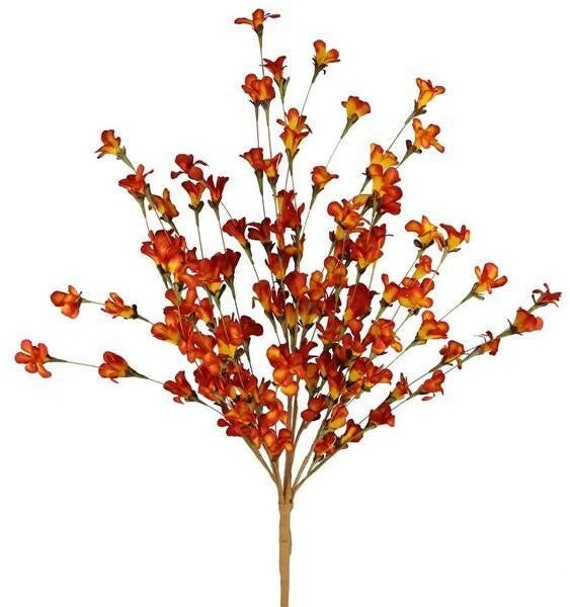 24 Fall Floral Spray/stem/bushartificial Paper Etsy