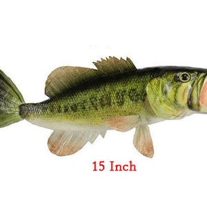 Faux Largemouth Bass Fish, Lake Theme Wreath Party Decor Cake Topper image 6