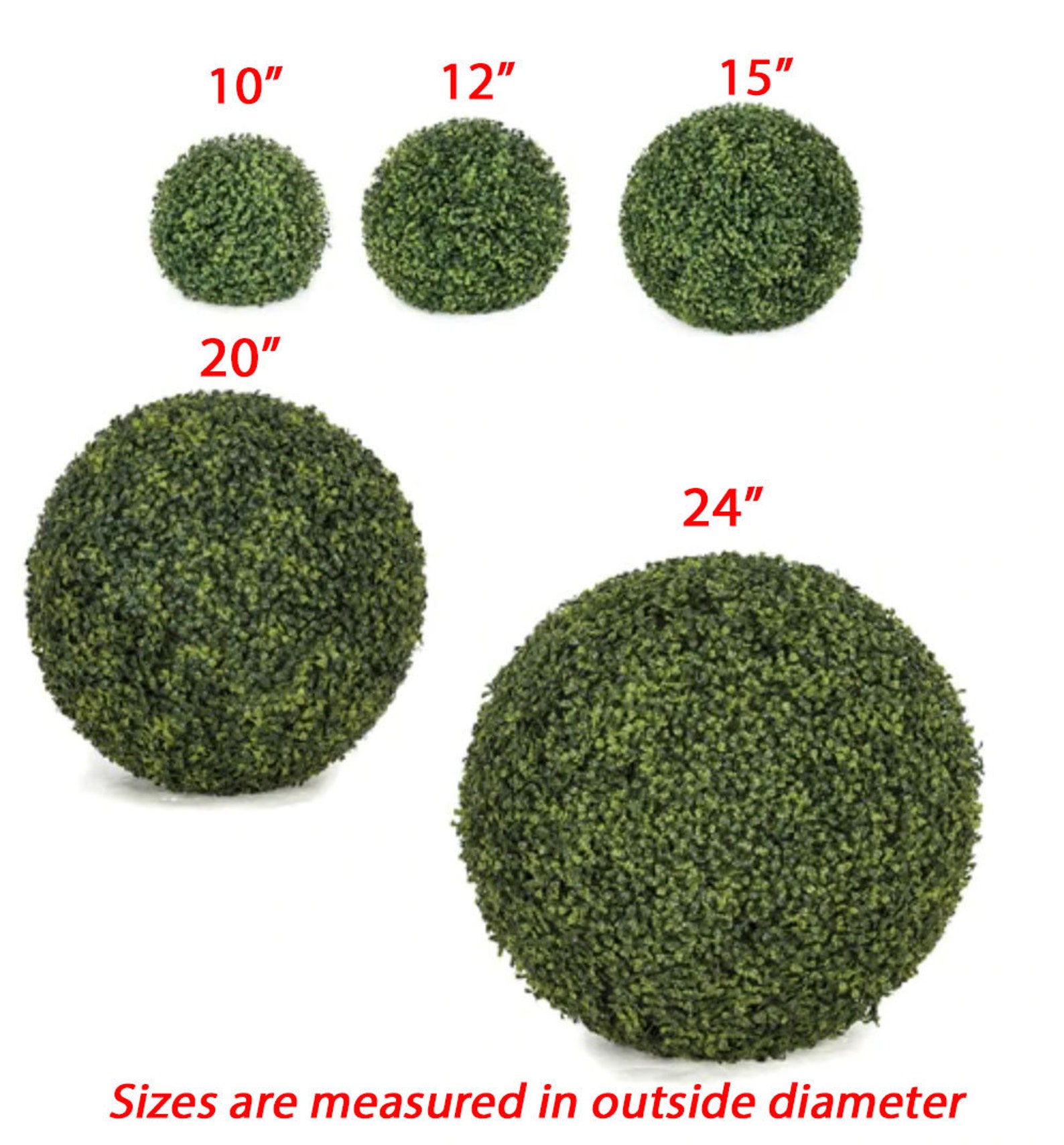 Large Artificial Faux Outdoor Boxwood Balluv Etsy