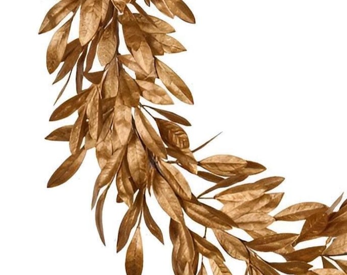Fall Garland, Autumn Garland, Fall Mantel Garland, Thanksgiving Garland, Fall Decor, Bay Leaf Garland, DIY Floral Supply- 6 FT