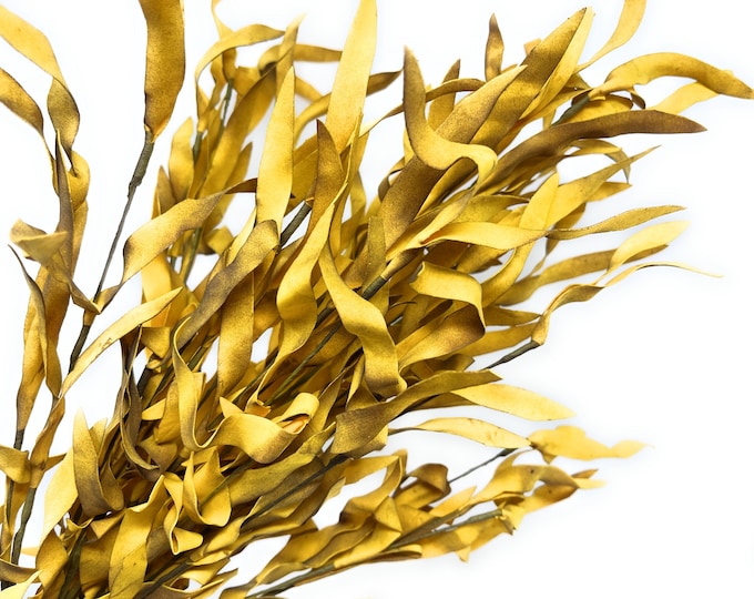 26" Fall Grass Bush in Mustard, Fall Stems, Fall Floral Spray, Fall Vase Filler, Fall Wreath Floral Greenery Filler