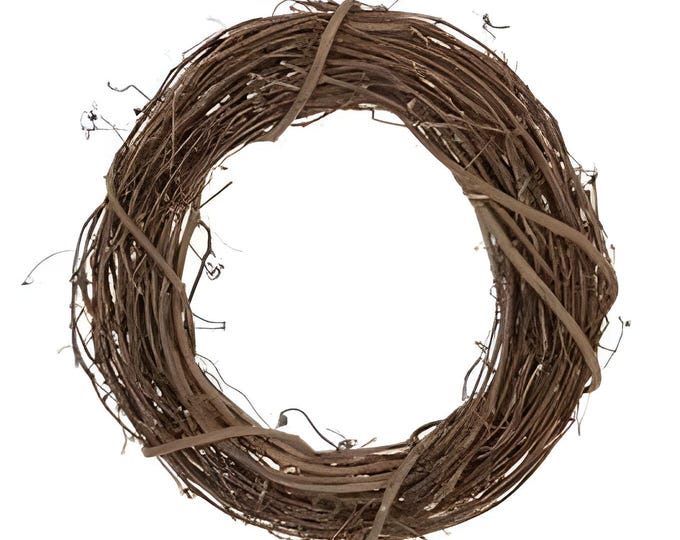 14" Round Grapevine Wreath-Wreath Form-Wreath Base-Wreath Ring-Wreath Frame-Twig Wreath-DIY Wreath Making Supplies-Floral Supply