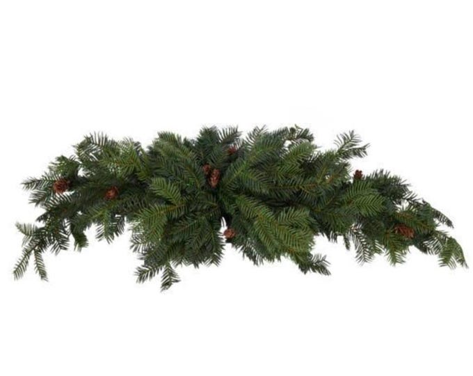 Balsam Pine Christmas Swag - Undecorated with Pinecones - 36"