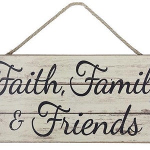 Faith Family Friends decor wreath sign wreath attachment wreath supplies  craft supplies metal sign wreath center