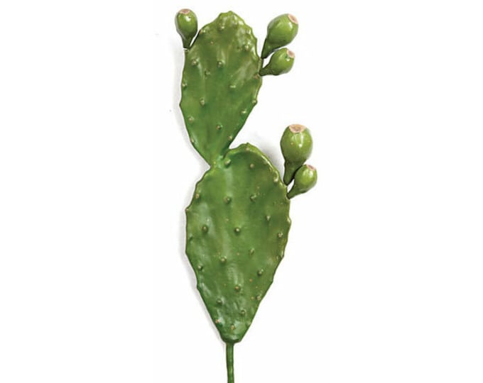 21" LARGE Artificial Cactus Stem/Pick/Plant-Fake/Faux Cactus-Pad Cactus-Cactus Decor-Faux/Fake Succulent-Succulent Pick-Floral Supply