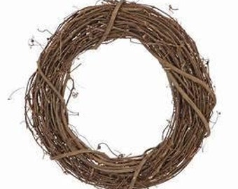 14" Round Grapevine Wreath-Wreath Form-Wreath Base-Wreath Ring-Wreath Frame-Twig Wreath-DIY Wreath Making Supplies-Floral Supply