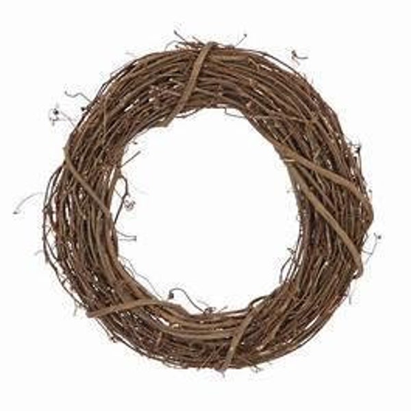 14" Round Grapevine Wreath-Wreath Form-Wreath Base-Wreath Ring-Wreath Frame-Twig Wreath-DIY Wreath Making Supplies-Floral Supply